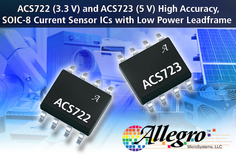 Allegro MicroSystems unveils their latest high-accuracy current-sensor ICs